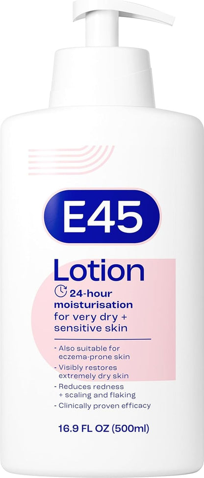 E45 Moisturising Lotion 500ml – Long-Lasting Hydration for Dry & Sensitive Skin