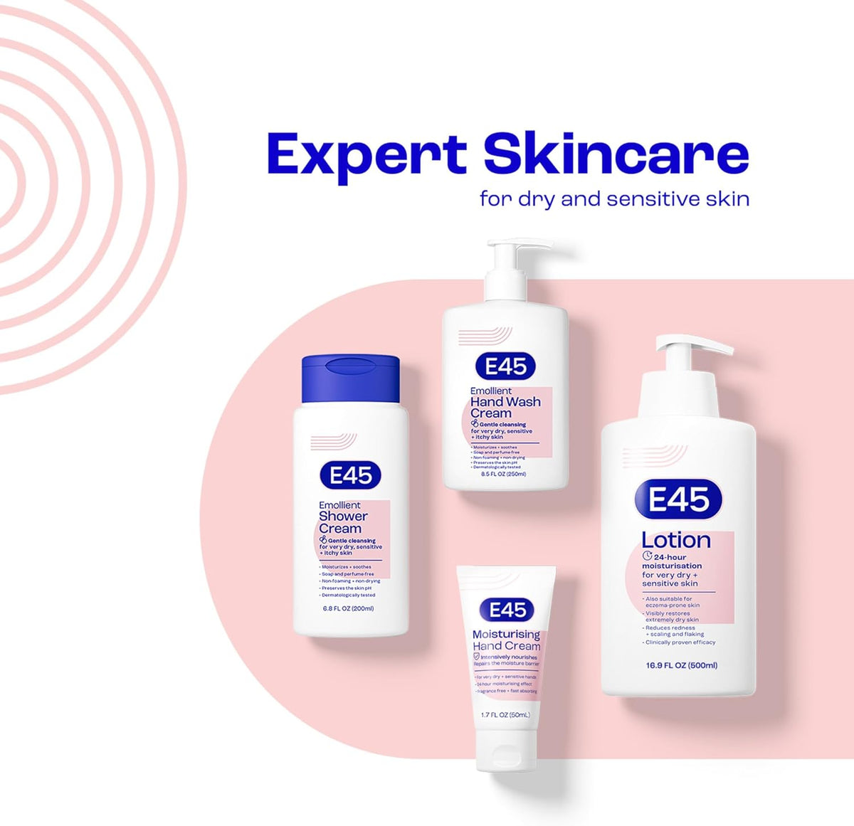 E45 Moisturising Lotion 500ml – Long-Lasting Hydration for Dry & Sensitive Skin
